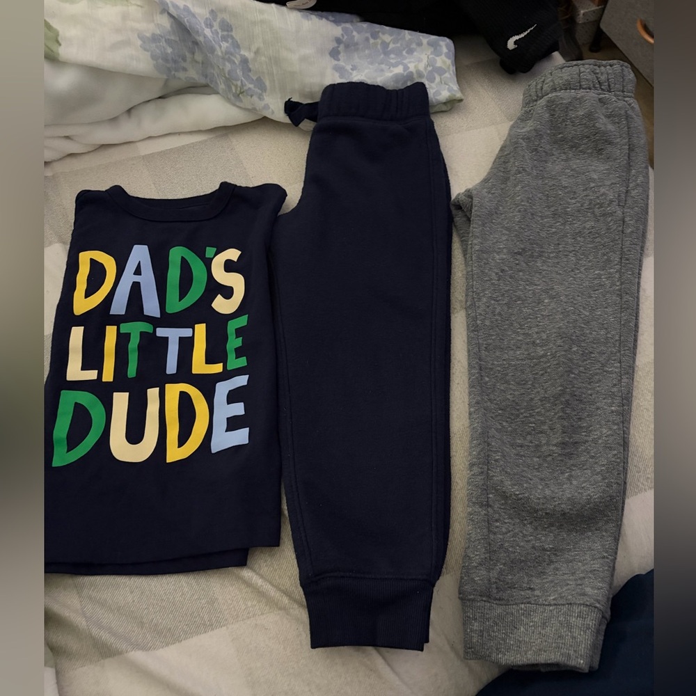 Cat & Jack Navy and Gray Kids' Jogger Set